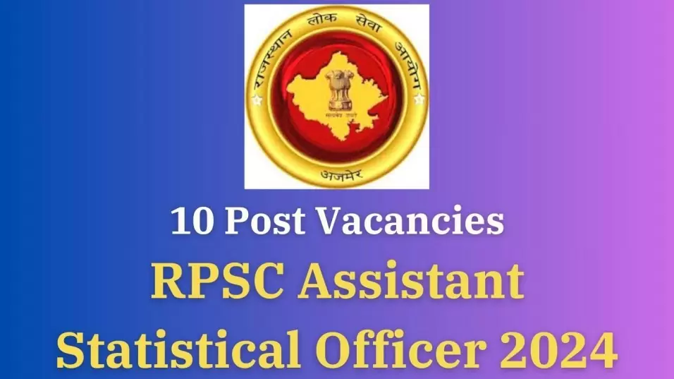 RPSC Assistant Statistical Officer
