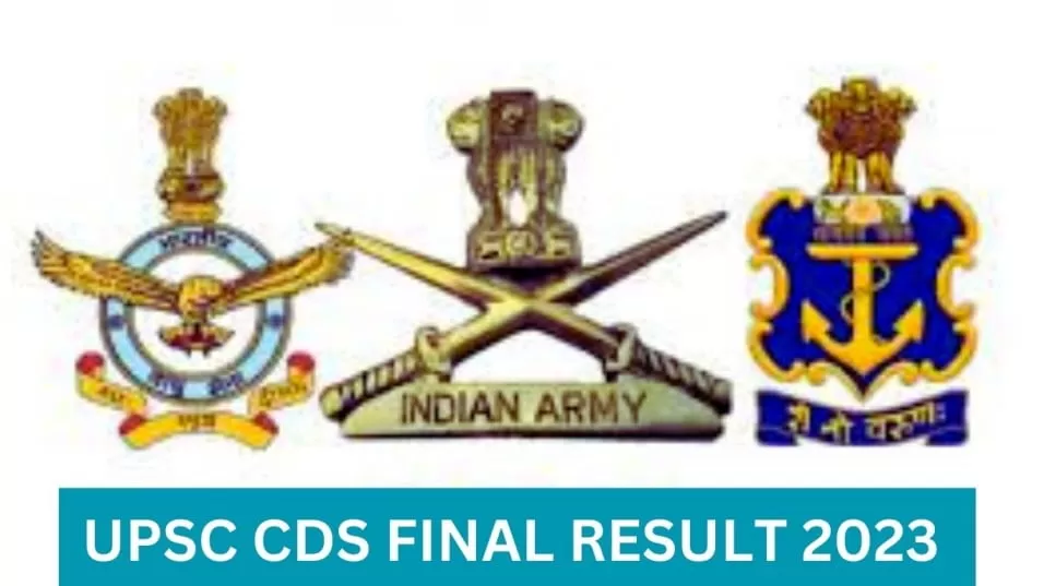UPSC CDS FINAL RESULT 2023
