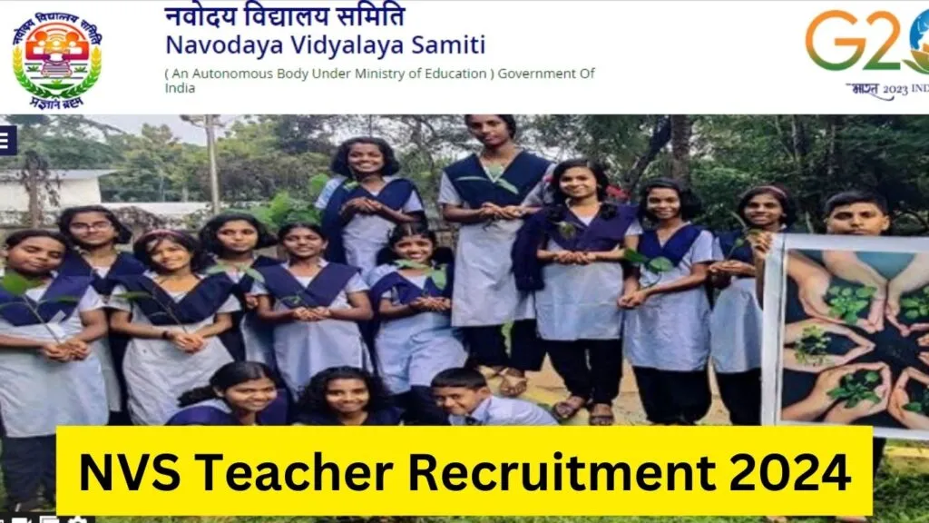 NVS Teacher Recruitment 2024