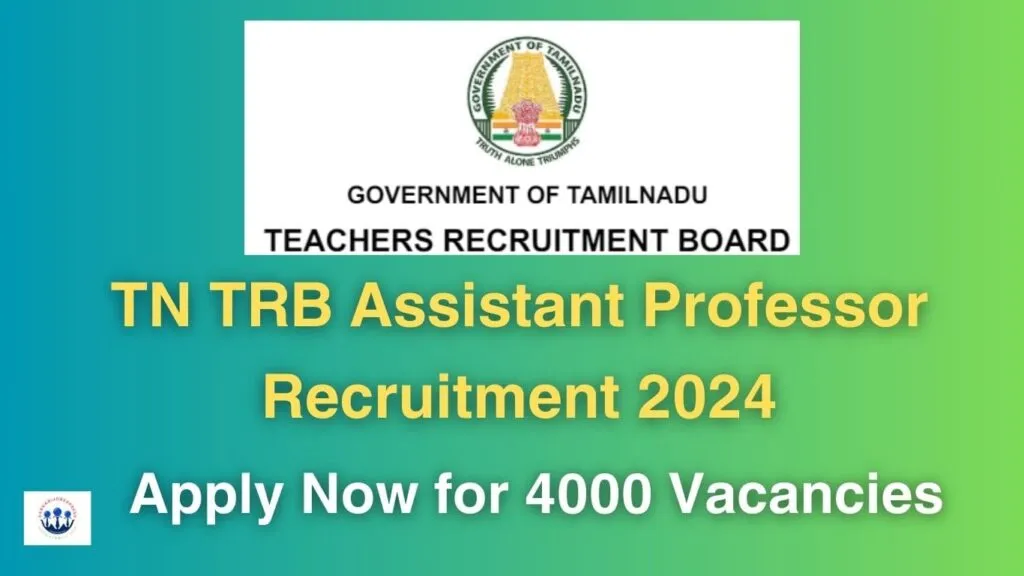 TN TRB Assistant Professor Recruitment 2024