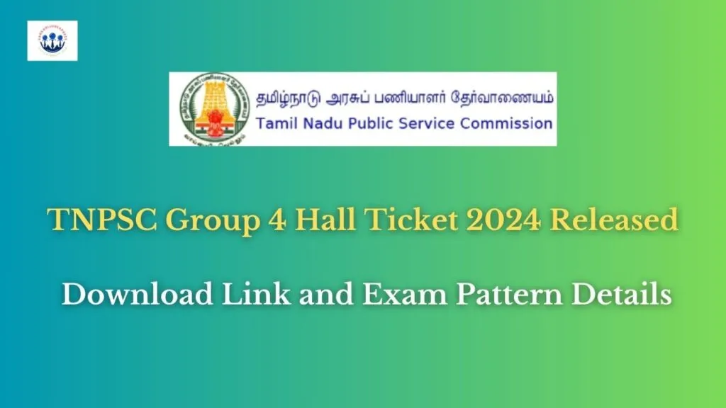 TNPSC Group 4 Hall Ticket 2024