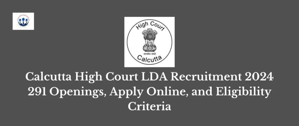 Calcutta High Court LDA Recruitment 2024