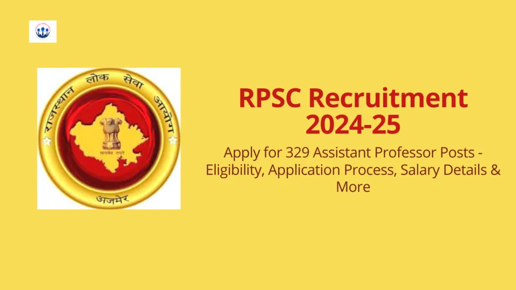RPSC Recruitment 2024-25