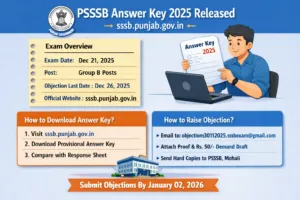 PSSSB Answer Key 2025