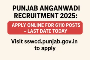 Punjab Anganwadi Recruitment 2025