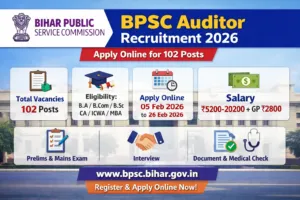 BPSC Auditor Recruitment 2026