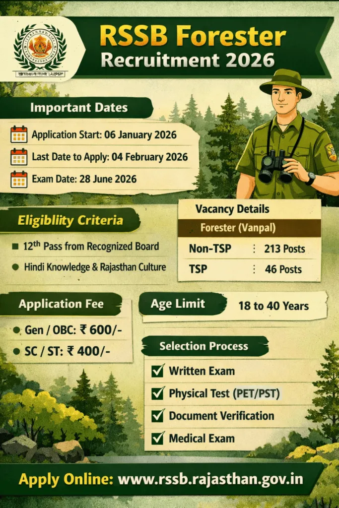 RSSB Forester Recruitment 2026