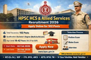 HPSC HCS & Allied Services Recruitment 2026
