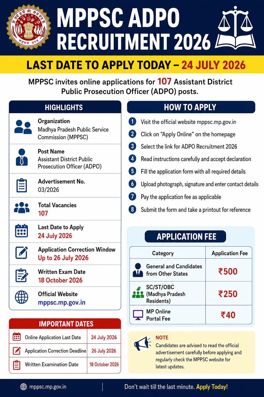 MPPSC ADPO Recruitment 2026